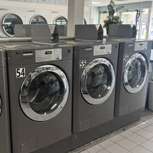 Our self-service washers and dryers.